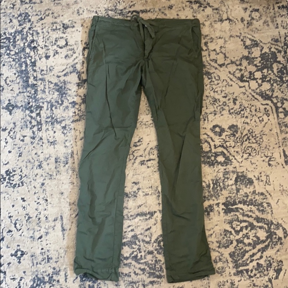 Velvet Green Pants